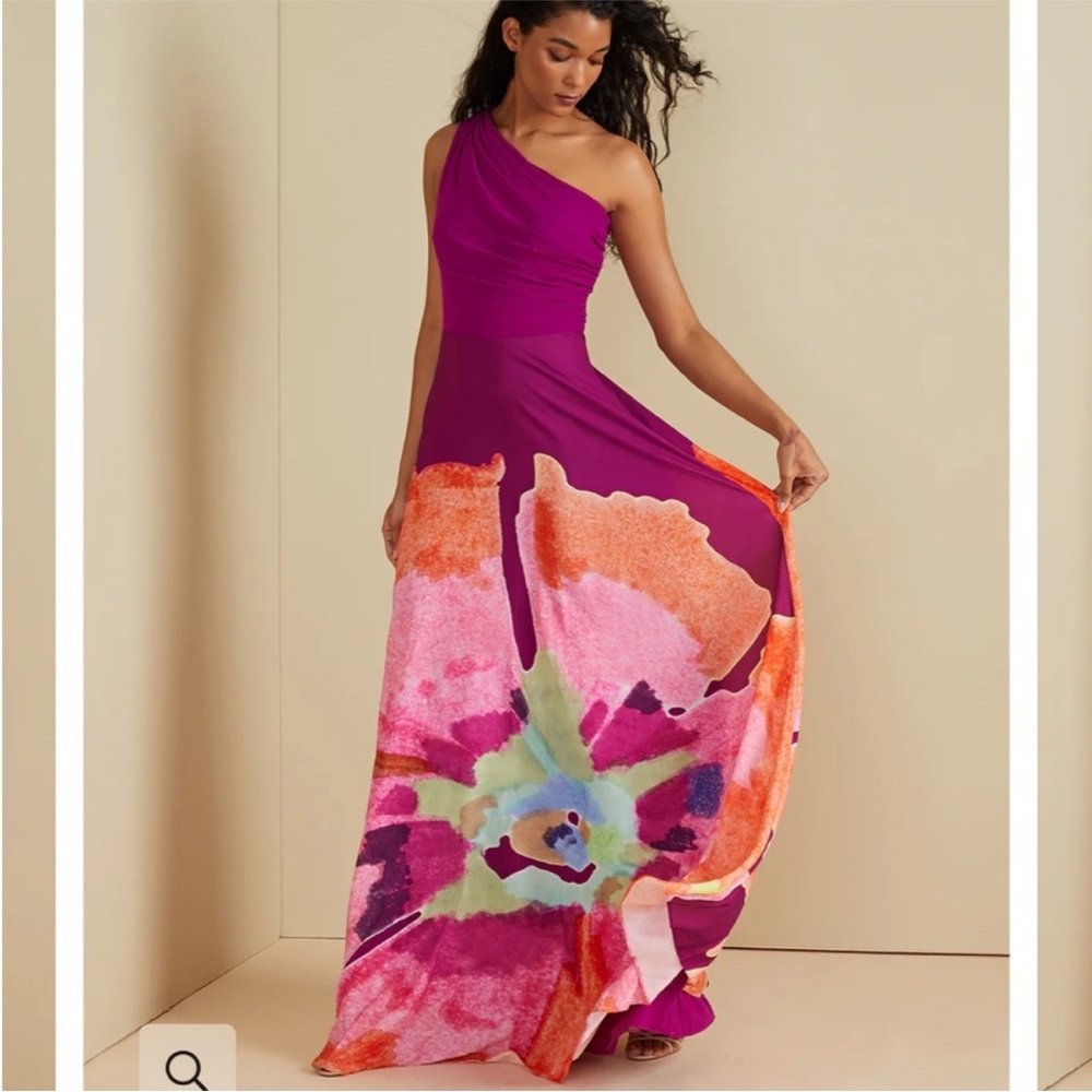 AMUR ATLAS ONE SHOULDER GOWN Dress